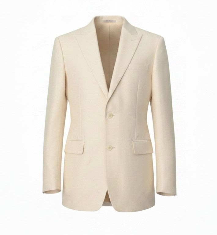 Cream blazer adjustable waist
